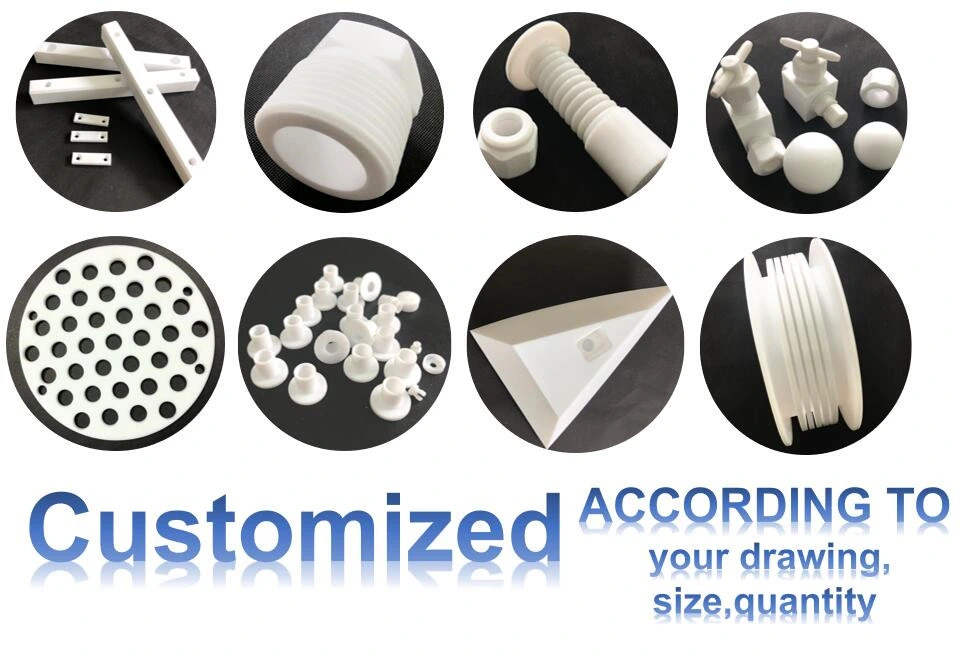 Insulation Sealing Material Customized Non Standard Pure PTFE Plastic Parts